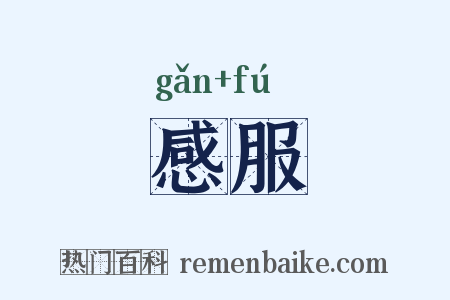 感服是什么意思的图片